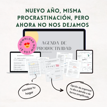 Agenda de Productividad para Personas con TDAH